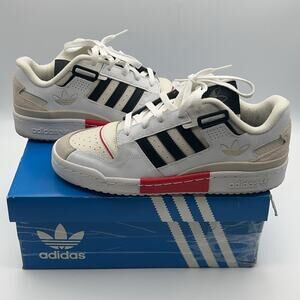 Size 8 - Adidas Forum Exhibit Low White Vivid Red
